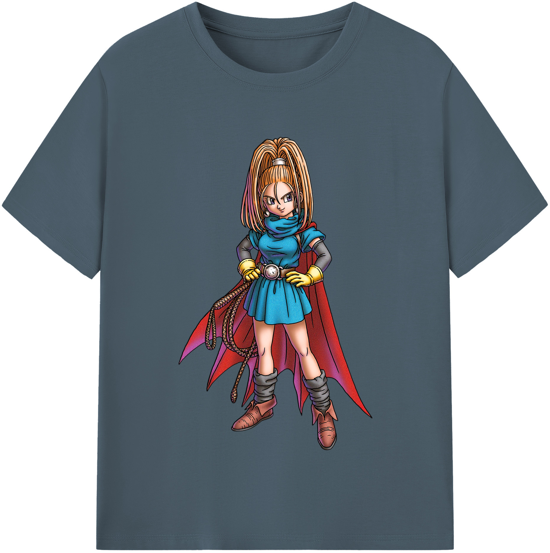 （画像用） ドラゴンクエスト Doragon Kuesuto Dragon Quest 綿100％半袖Tシャツ（フロントプリント）